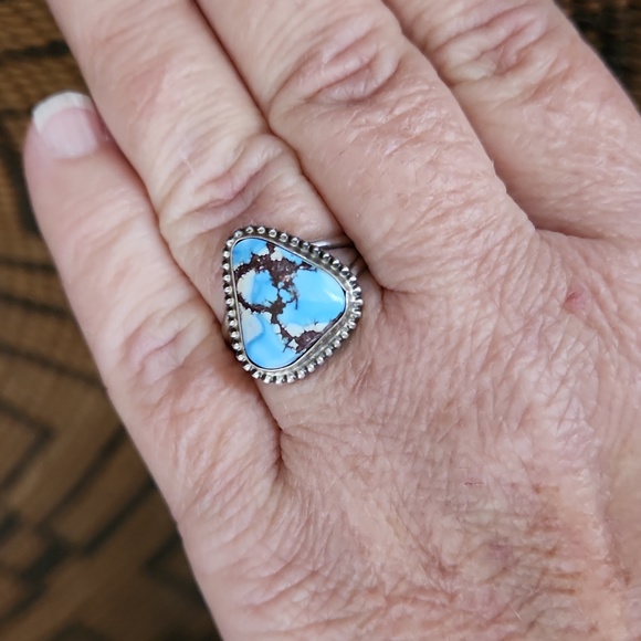 Stunning NWOT Native American Navajo Golden Hills Turquoise Ring 💙💍🤎🎁 - Picture 7 of 11